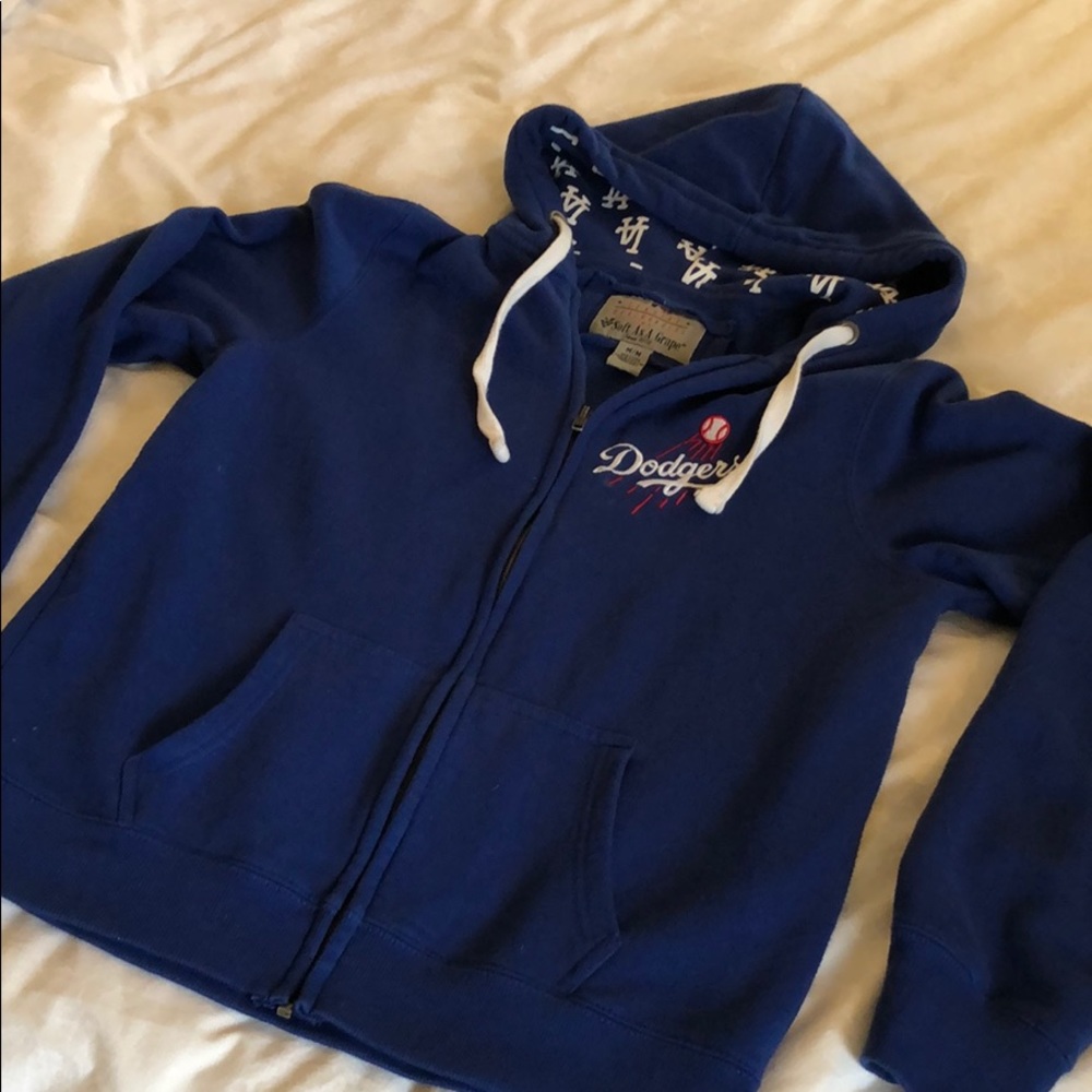 Dodgers zip up sweater